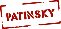 Patinsky Logo. Backlink zur Startseite.